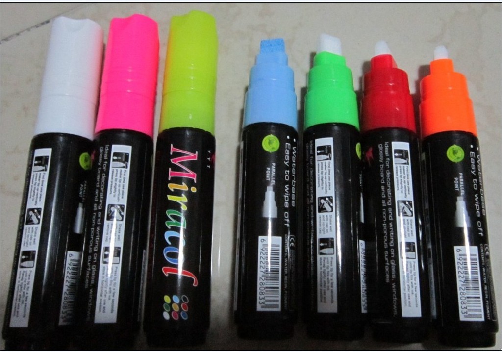 深圳led荧光板专用手写荧光笔,液体荧光笔,彩色荧光笔