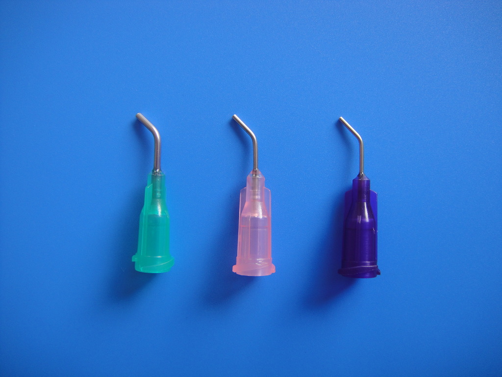 24g20g21g22g23螺旋针头弯角针弯牙科用点胶注射器通用