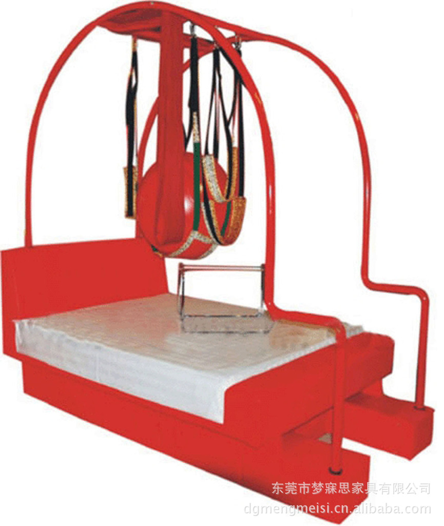 工厂直销方型情趣红床 酒店特色床 电动摇摆床 多功能床