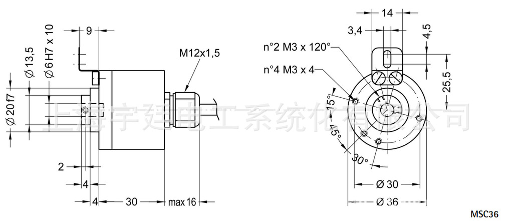 江苏供应欧洲意大利莱卡（LIKA）磁性编码器MS36-MSC36 C50,I58,莱卡,LIKA,编码器