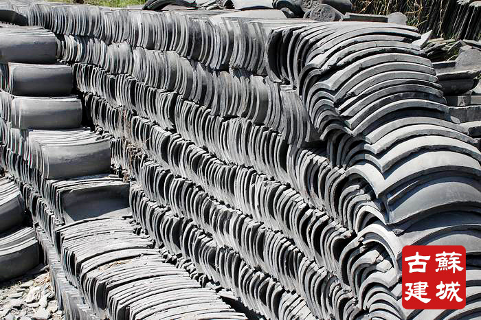 0成交0片同款3仿古建筑青瓦挡沟瓦片中式建筑装饰当沟瓦黏土青瓦配件