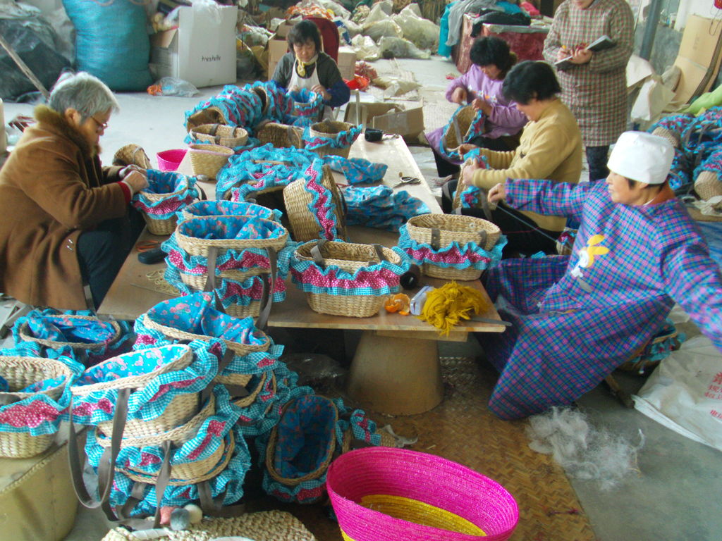 描述贸易类型加工销售材质植物编织制作方法半手工半机械加工设备手