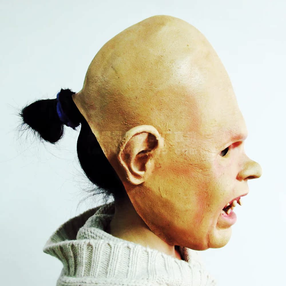 恐怖独眼龙面具 火烧眼睛充血 电影主题 万圣节派对逼真面具