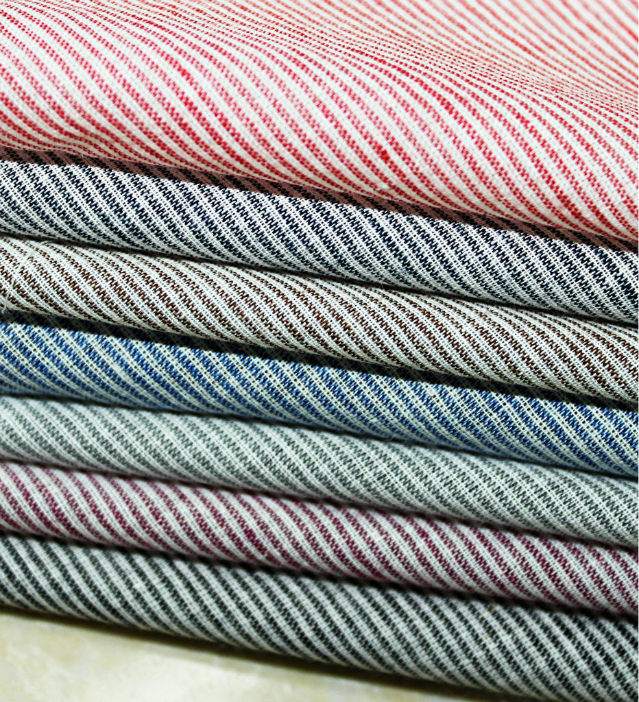 sz32色织面料丝光冰棉工艺服装面料色织条纹衬衫服装家纺面料