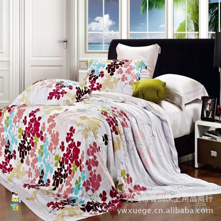 义乌雪鸽家纺 高档四件套 天丝四件套批发