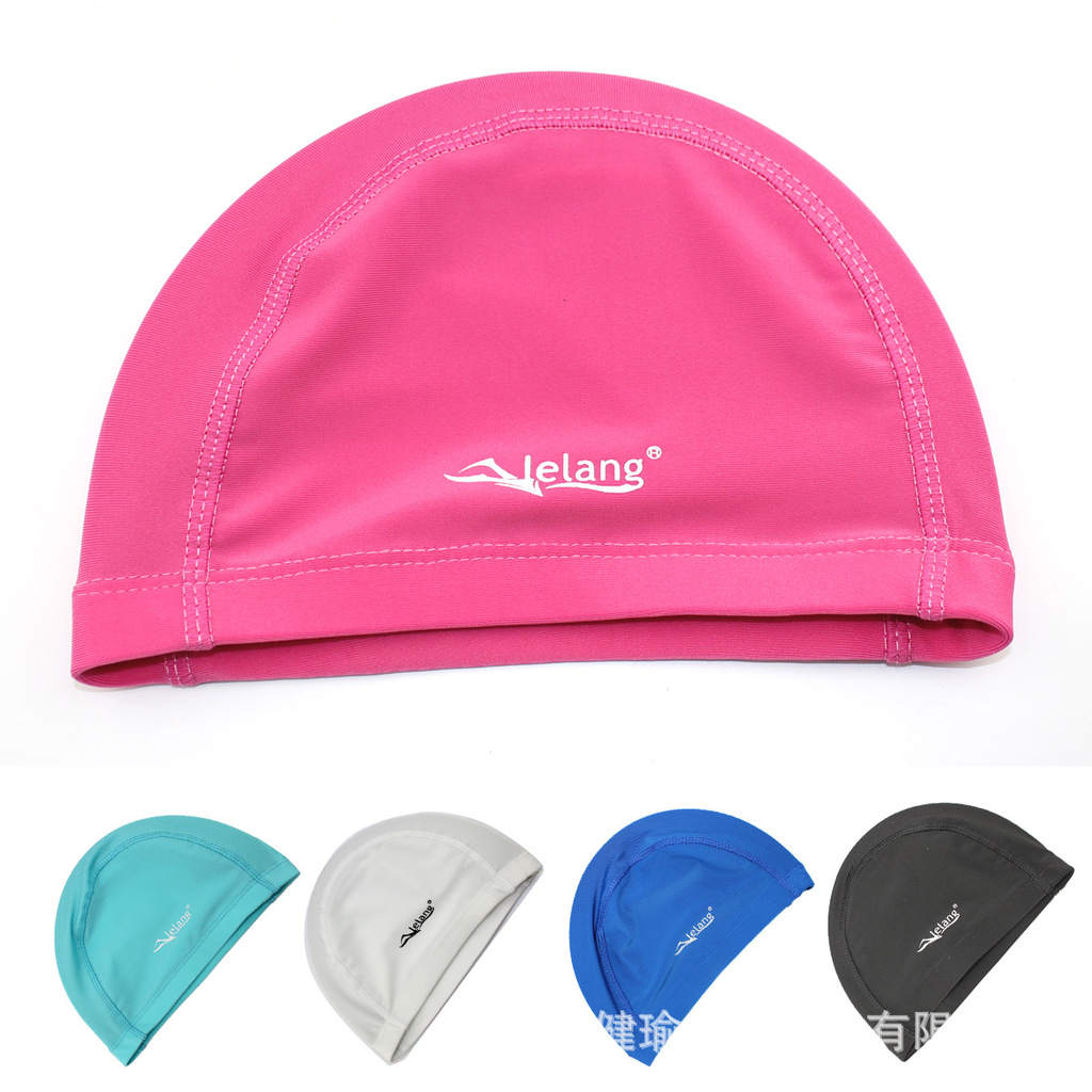 lelang弹力泳帽莱卡泳帽舒适型泳帽游泳帽