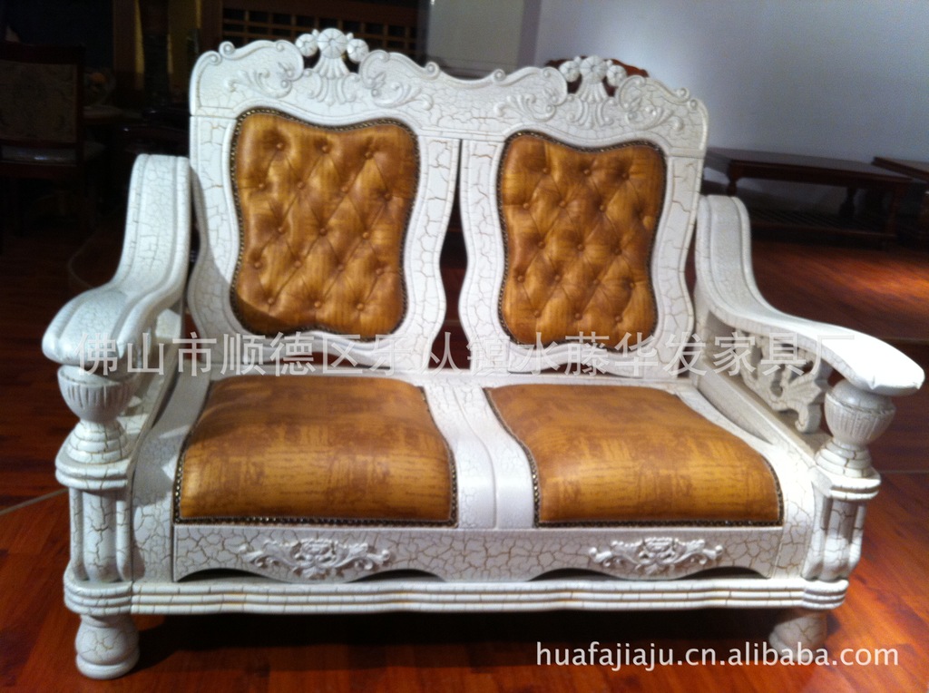 实木沙发西皮真皮1+1+2+3（1+1）学校沙发办公卧室实木沙发