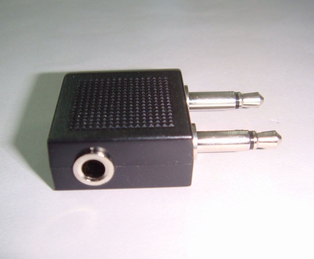 航空插头镀镍 飞机插头 耳机音频转接头