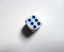12MM 小号色子一粒 筛子 骰子 数字色子 塑料骰子 普通骰子