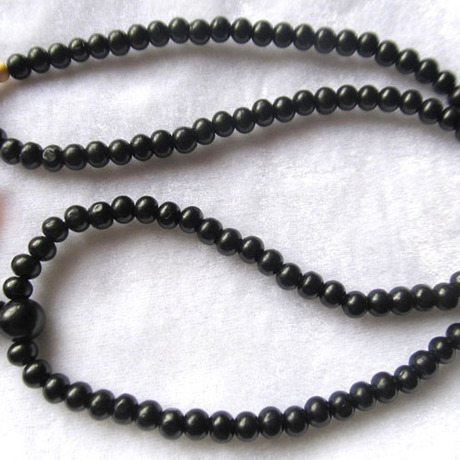 批发供应印度珍品黑檀木108棵佛手链6mm