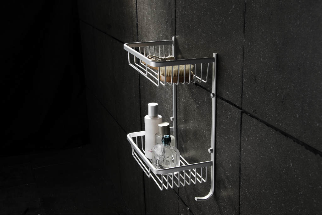 供应太空铝置物架 浴室角架三角架毛巾架