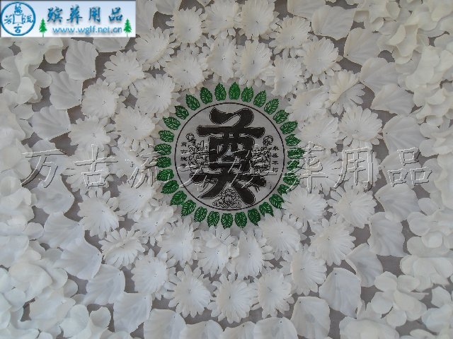 《厂家直销殡葬用品》精品纯白仿真花圈布花圈 殡葬用品花圈批发