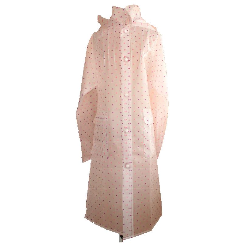 供应成人eva圆点雨衣 连体雨衣批发