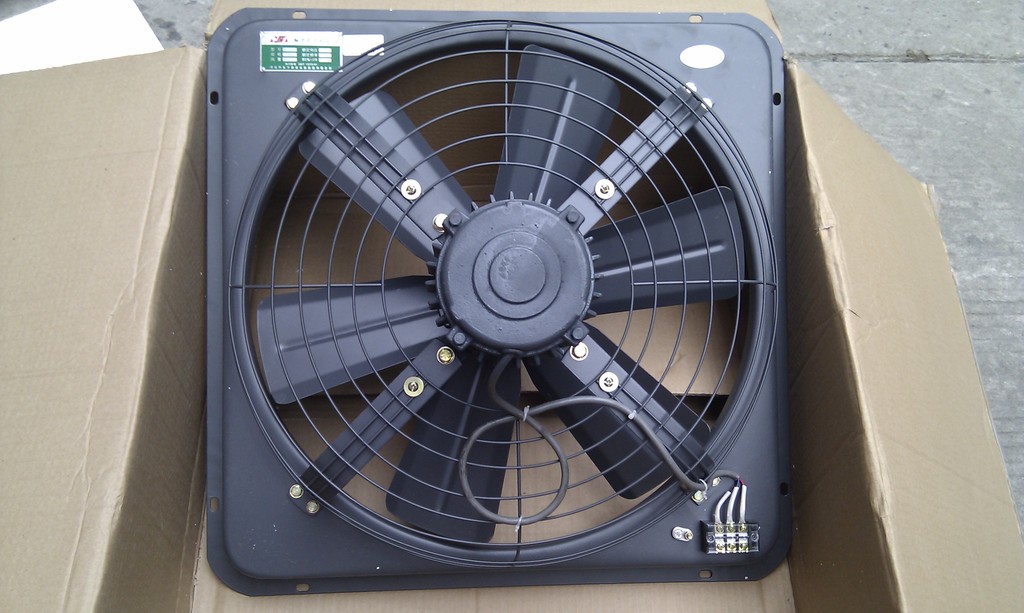 永华铜线开敞式方形排风扇百叶窗扇全金属工厂实验室仓库apk35-7b