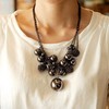 C0420 European and American Hot multi-storey Pellet Beads tassels element sweater chain Wire ball Necklace False collar