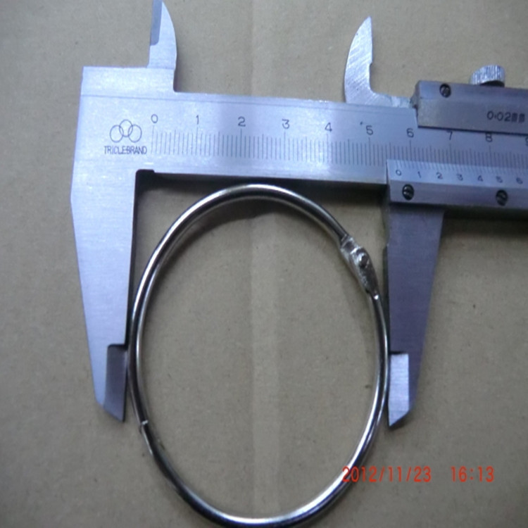 50mm活动钥匙扣 5厘米金属书圈卡圈 银色相片卡圈装订圈快劳圈