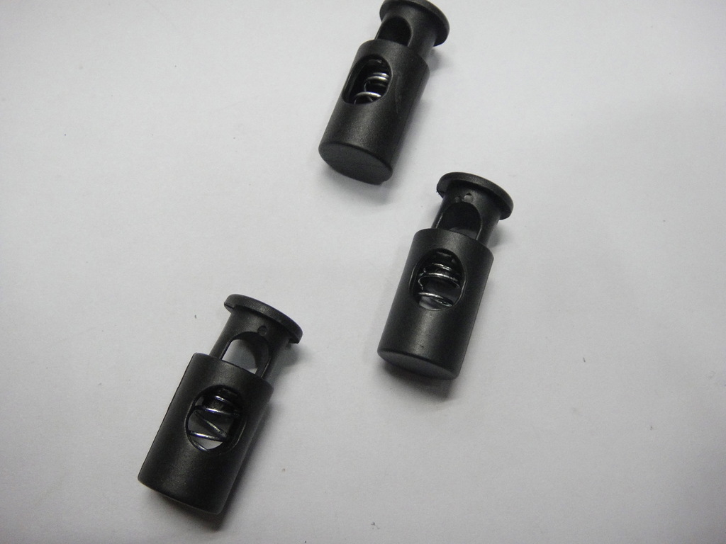 大圆珠圆柱锁紧扣穿绳扣黑色彩色大量现货