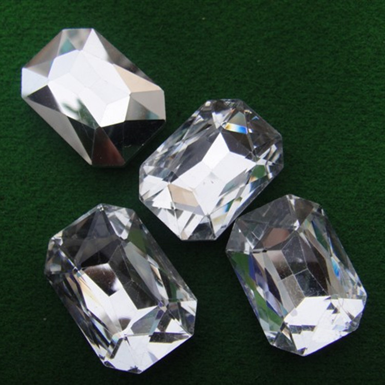 长八角玻璃钻 各种异形玻璃钻石 玻璃水钻 玻璃水晶 长方形玻璃钻