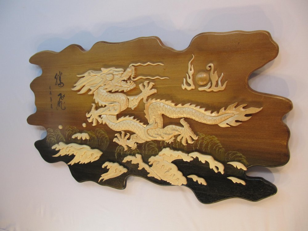 美江公司手工雕刻画 东北珍惜木材 工艺