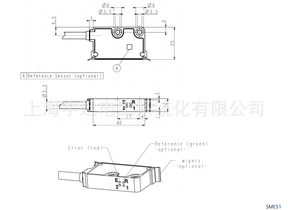 意大利石材机械/桥切机专用磁栅/直线位移传感器SME51 磁栅,直线位移传感器,线性编码器,直线编码器,磁头
