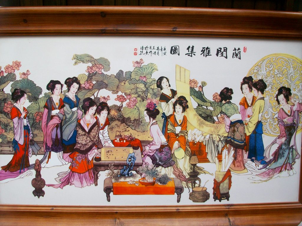 看了古代的群女图,再来欣赏一个外国女郎