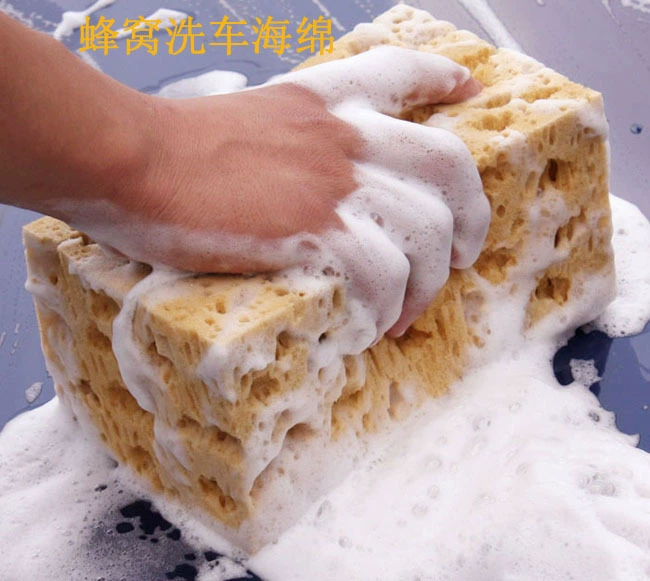 Rửa xe miếng bọt biển thêm lớn làm sạch sạch tổ ong san hô làm sạch xe sponge nguồn cung cấp xe rửa xe công cụ siêu thị