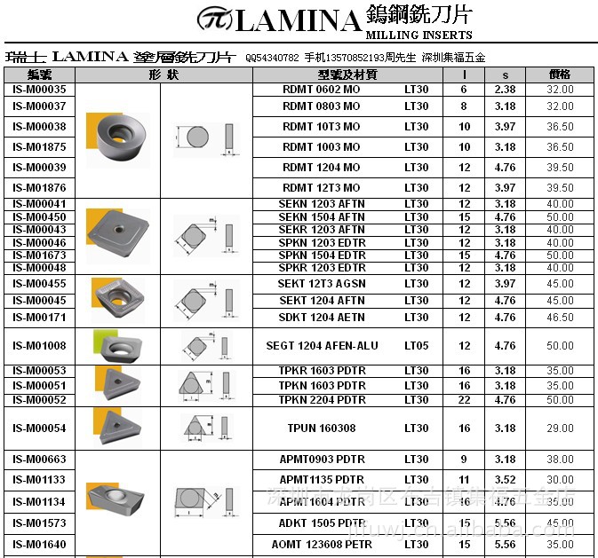 批发瑞士lamina林尼娜钨钢涂层刀片cnmg120404nnlt10