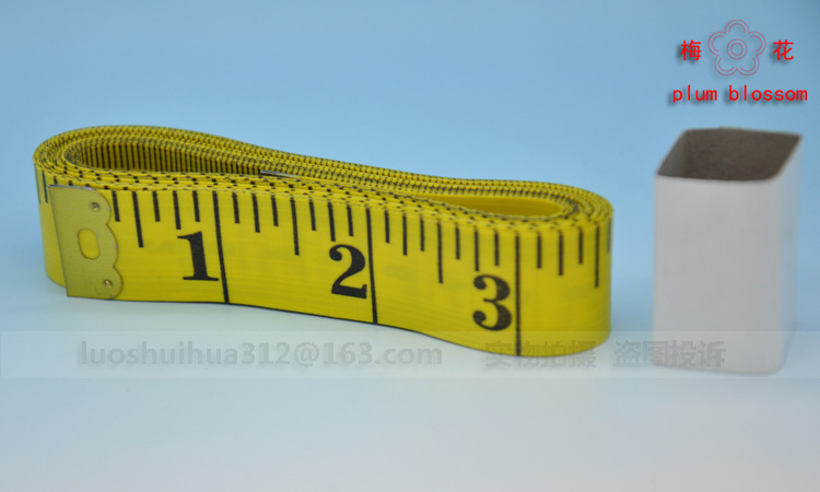 厂家直销3米长软皮尺卷尺工业用检测尺裁缝尺身高尺 3米软尺