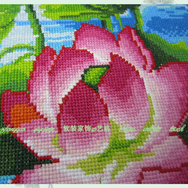 十字绣 成品 花开富贵孔雀 批发 加盟 代理 客厅大画 新.