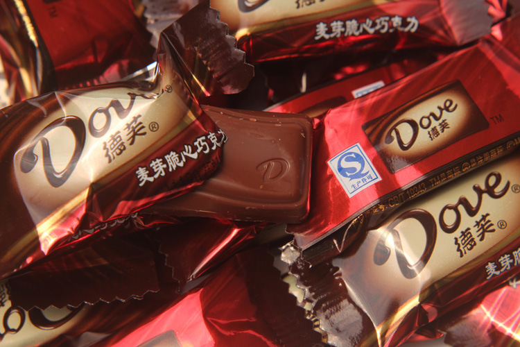 正品德芙巧克力批发散装麦芽脆心巧克力50