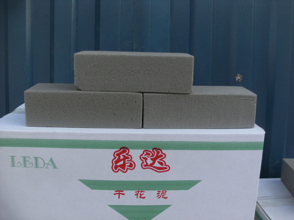 厂家直销干花泥 绿色花泥 插花花泥 插花材料 整箱拿货批发