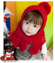 韩版童帽 宝宝针织帽斗篷 小披肩 秋冬帽 儿童帽子 披风 批发
