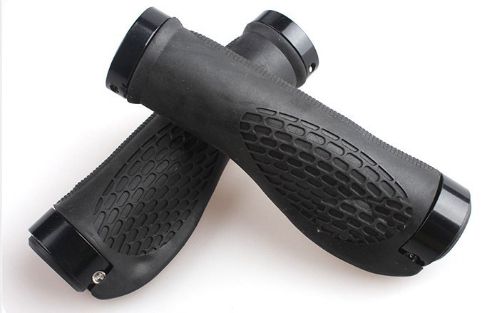 山地自行车双边锁死把套 把套 人体工程学橡胶把套 骑行装备 配件