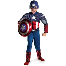 超级英雄美国队长肌肉男孩装扮电影人物Cosplay角色扮演表演服装