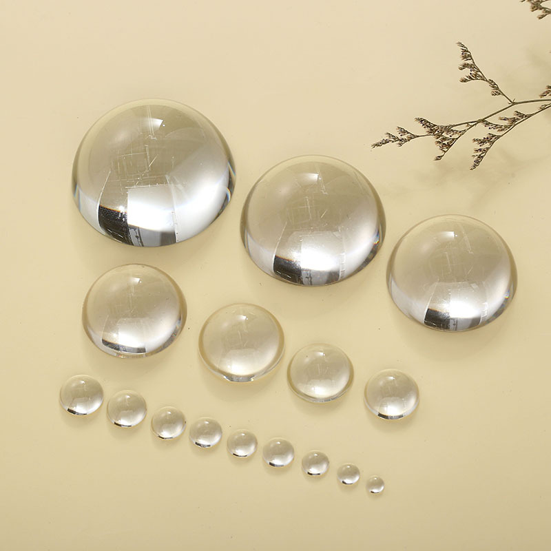 时光宝石水晶半球形玻璃贴片DIY饰品配件材料玻璃工艺品批发