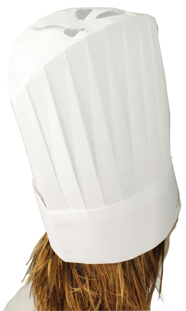 彩色无纺布儿童厨师帽一次性彩色厨师帽儿童短纤维厨师帽纸厨师帽