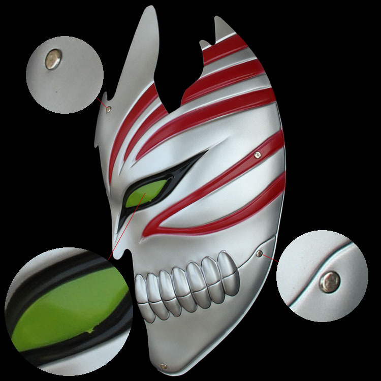 动漫cosplay道具 死神半脸面具 黑崎一护半虚 死神道具 批发定制