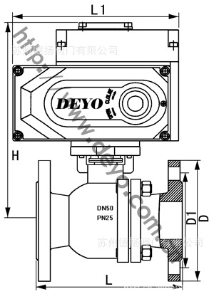电动球阀结构图