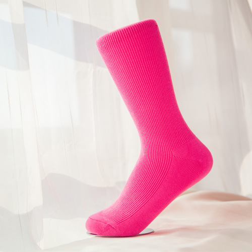 2014新款荧光袜纯色彩虹袜子批发特价淘