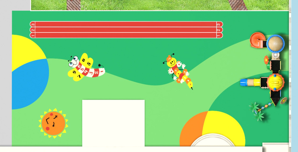 幼儿园现浇彩色无缝地垫|东莞epdm橡胶地面|深标产品