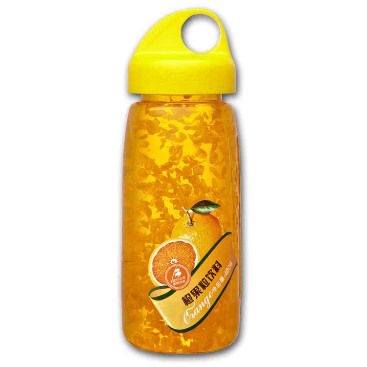 波仔食品 太空杯糖水混合橙果粒460g×15瓶/箱饮料 代理