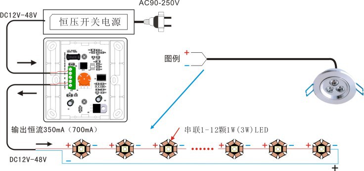 led调光器,大功率调光控制器,恒流筒灯调光器,pwm调光器