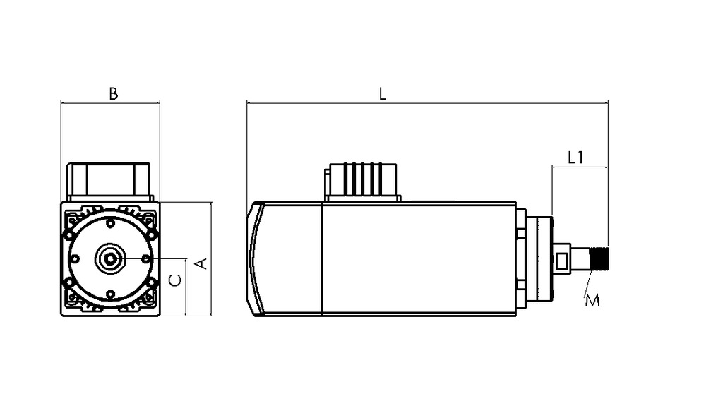 106x92x80主轴尺寸标注1