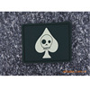 TAD Hearts Skull green PVC Chapter/Velcro chapter