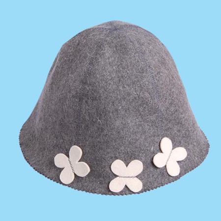 华圣毛毡厂专业生产批发出口俄罗斯毛毡浴帽 毛毡儿童帽批发