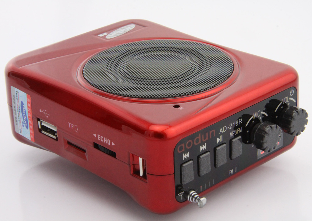 老师好帮手/澳盾ad-218r锂电池扩音机/fm收音