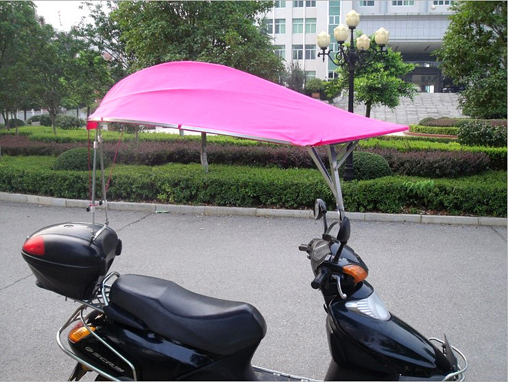 特价供应易装配安全型电动车雨篷 标准双层双边遮阳篷