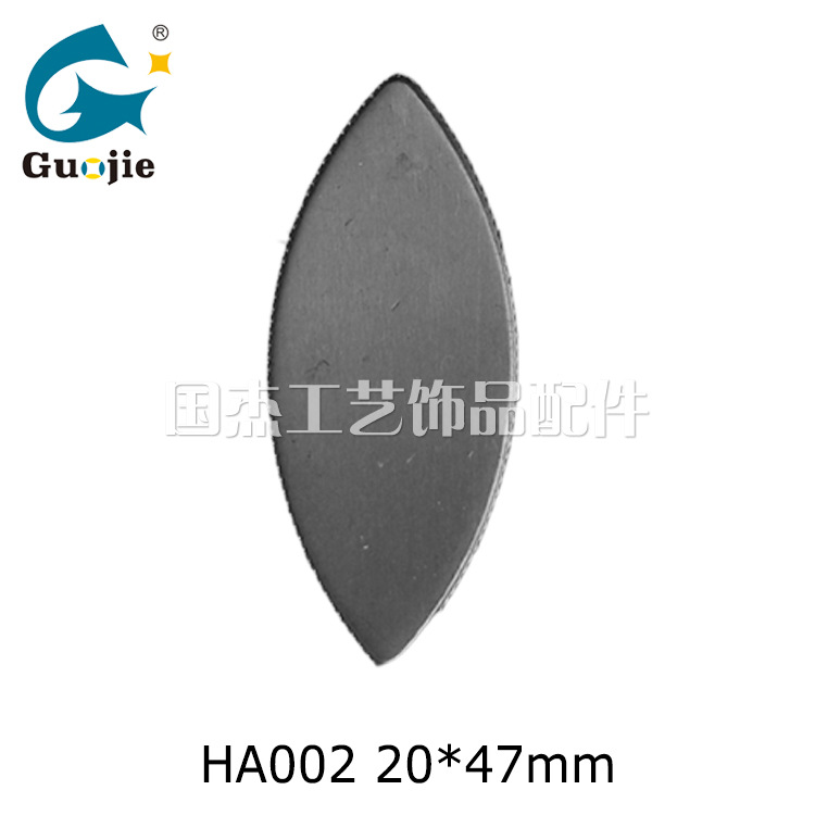 Leaf Hardware Iron Cork Base Knife-Shaped Leaves Bottoming Drill-Bit Crafts Object Garden Decorations Clock Accessories