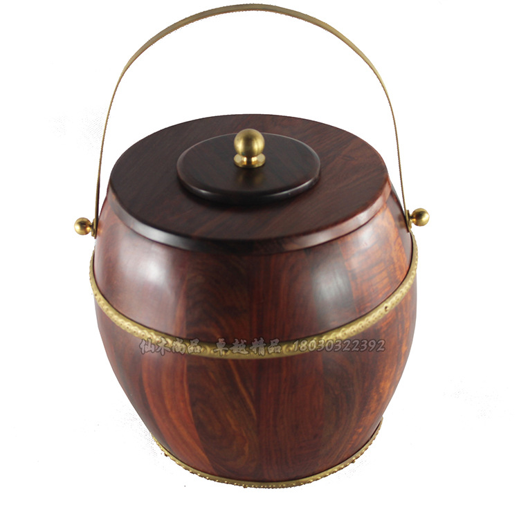 精品老挝大红酸枝木马桶新款 高档婚庆礼品工艺品大量批发订做