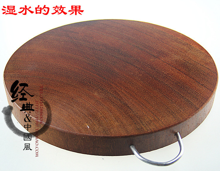 泰国宪木菜板铁木砧板切菜板案板木制菜板圆形